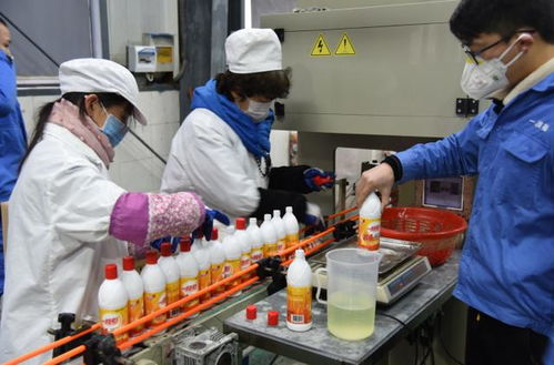 安庆一枝梅化工有限责任公司84消毒液生产线满负荷运行